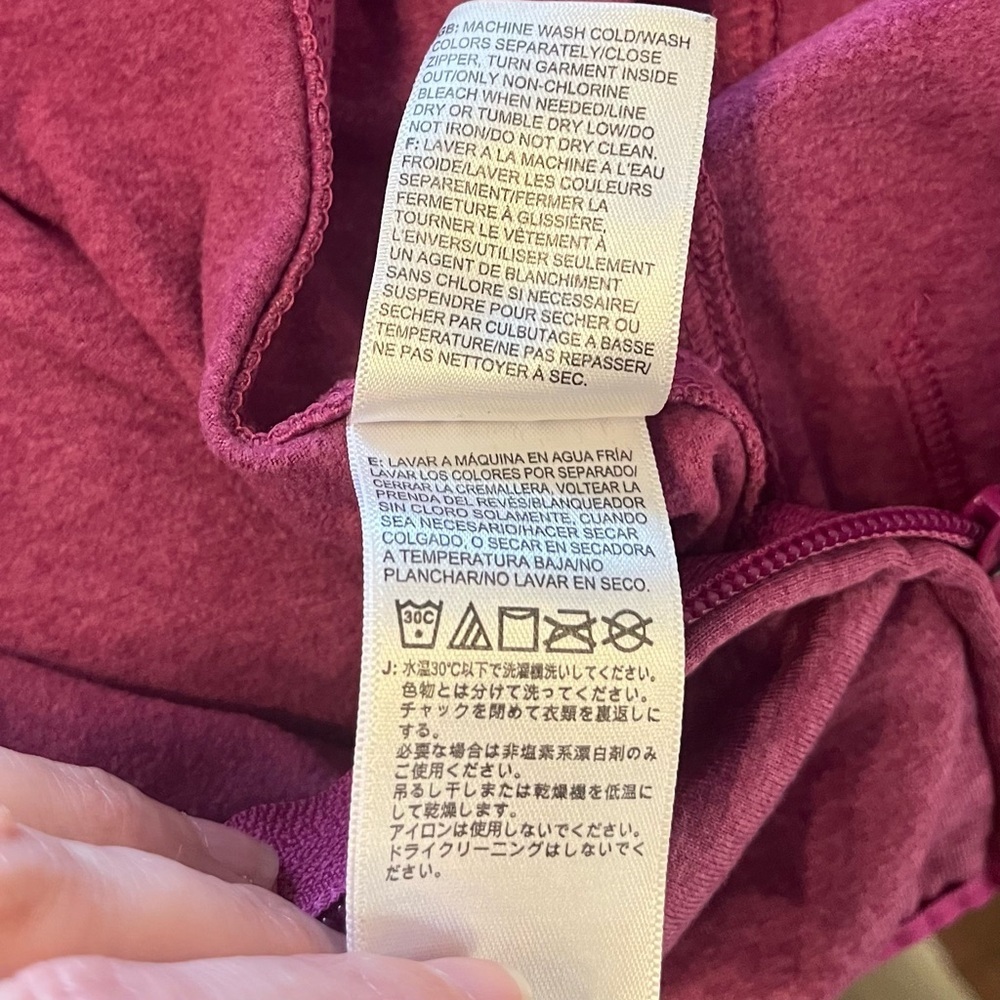 The North Face Fave Lite Full-Zip Magenta or Purple Hoodie Size Medium RN 61661 - Picture 12 of 12